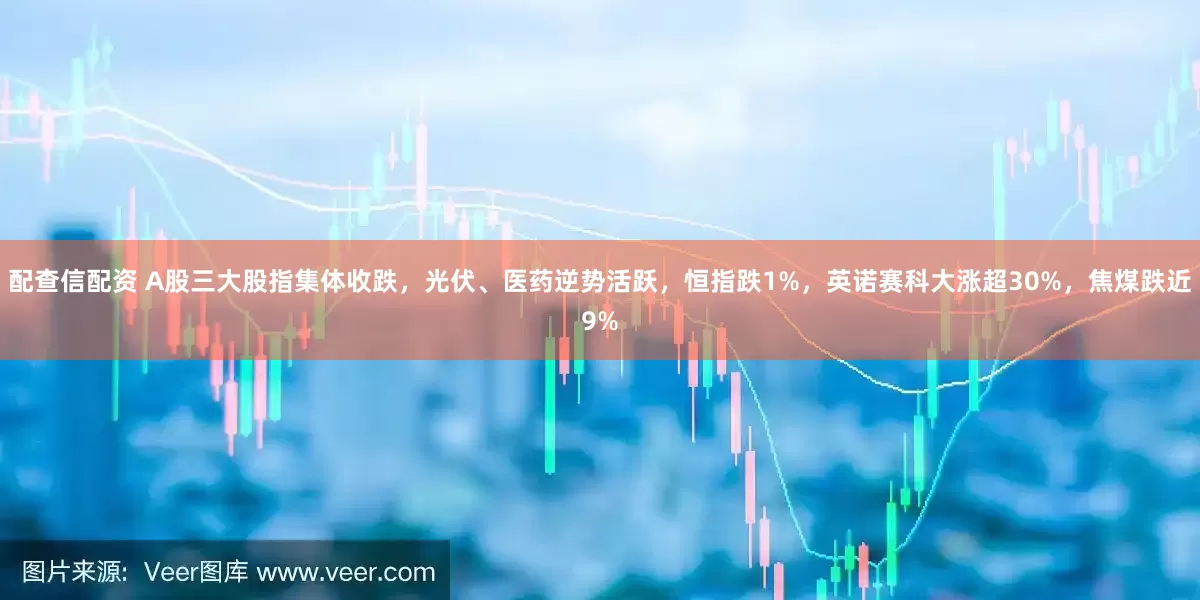 配查信配资 A股三大股指集体收跌，光伏、医药逆势活跃，恒指跌1%，英诺赛科大涨超30%，焦煤跌近9%